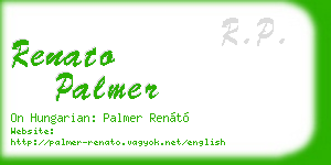 renato palmer business card